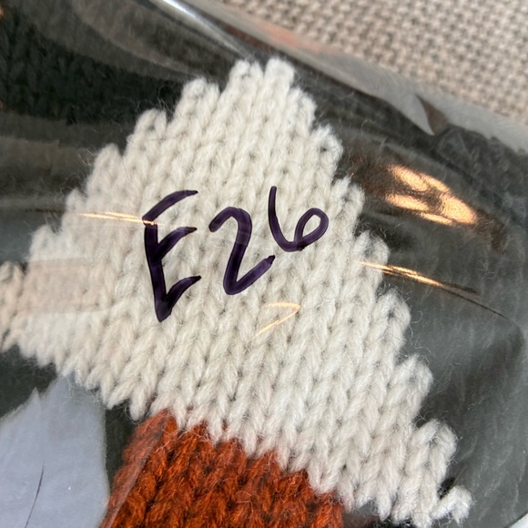 Vintage Spice of Life Brown & Black Striped & Argyle Knit Sweater -shoulder pads - Picture 11 of 11